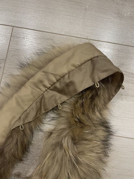 Меховая опушка, воротник енот