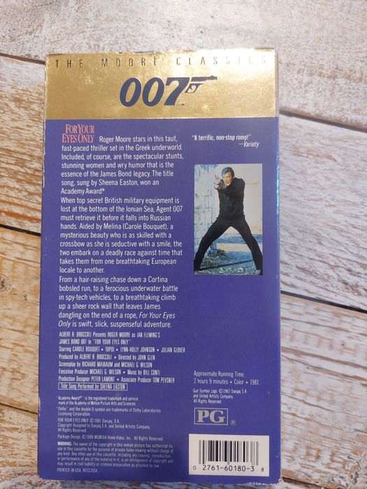 James Bond. For your eyes only. Vhs