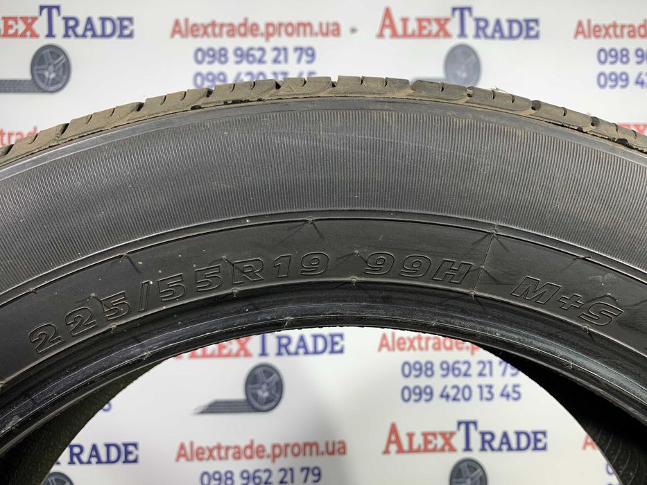 1 шт. 225/55 R19 Kumho Solus KH16 літня шина вживана, 7 мм