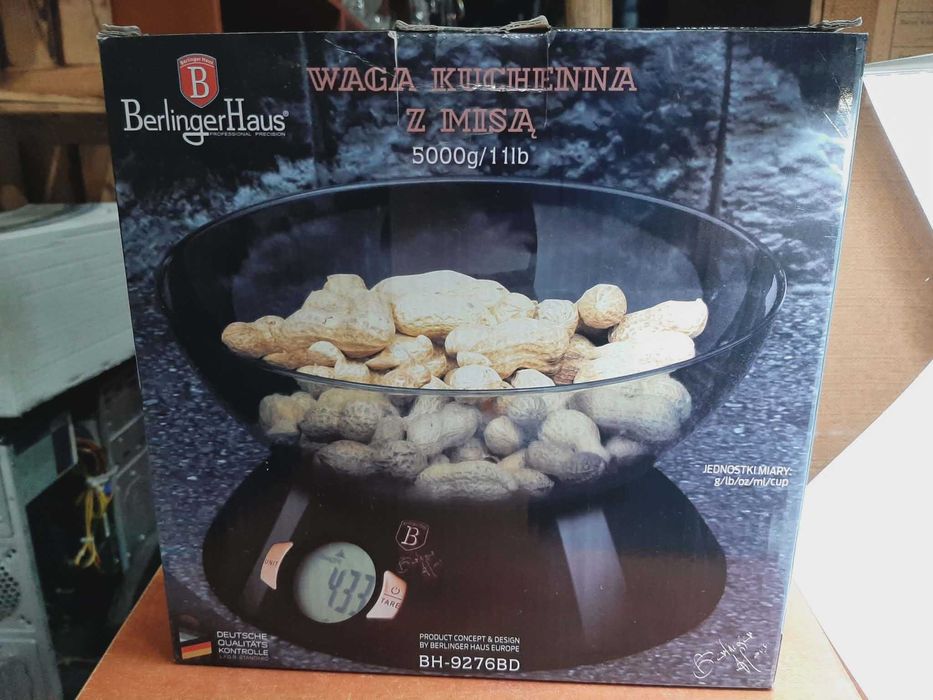 Waga kuchenna Berlinger Haus BH-9276BD czarny 5 kg
