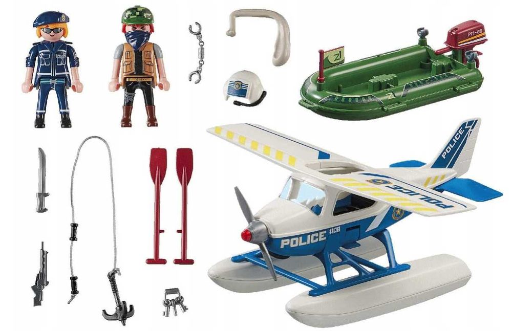 Playmobil Policyjny samolot wodny: Pościg za przemytnikiem 70779