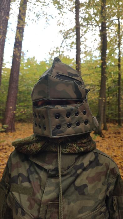 Hełm rycerski airsoft cosplay