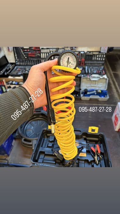 Автомобільний компресор СИЛА, 85 л/хв,10 Атм,двопоршневий пластиковий