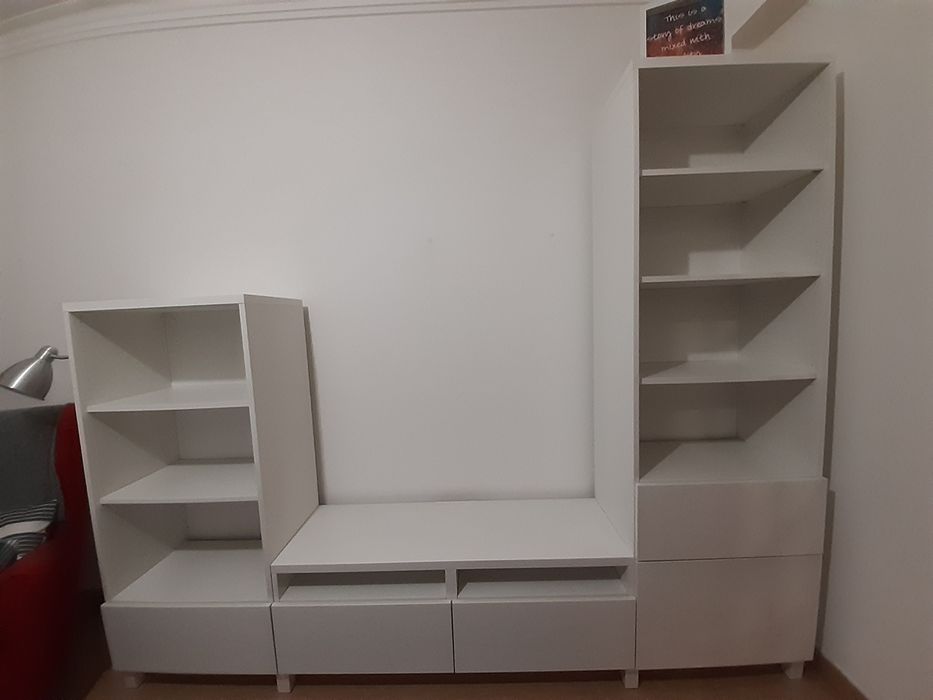 Conjunto estante/móvel tv para sala Bestä IKEA