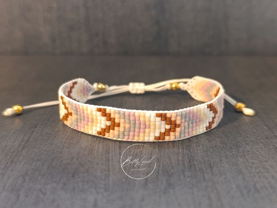 Zestaw dwóch bransoletek z koralików miyuki - handmade