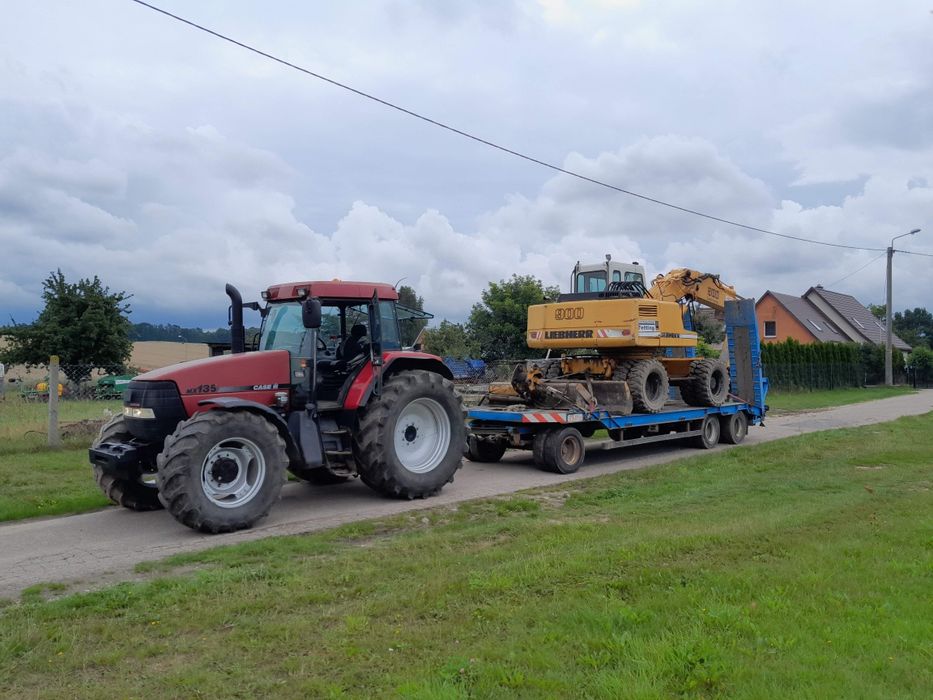Usługi koparką kołową, minikoparką, transport drewna