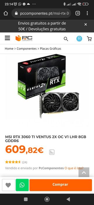 Placa gráfica 3060 Ti