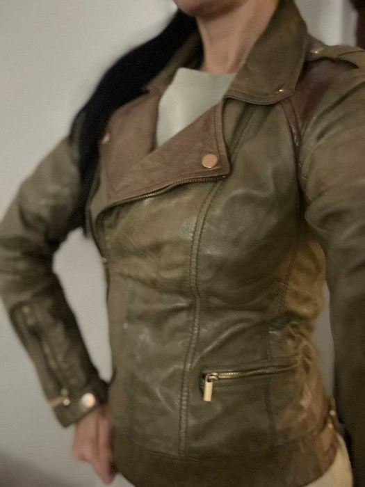 Куртка из натуральной кожи очень  мягкой выделки