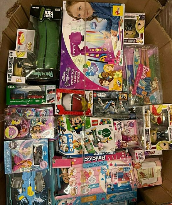 Karton Zabawek Mix 250PLN NOWE Lego Hobbit Barbie pokémon Star Wars