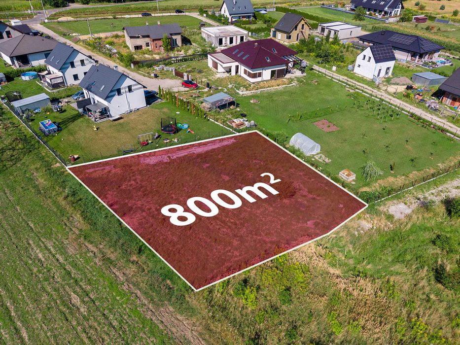 Działka budowlana 800 m² | Widok na las | Utwardzony dojazd | Orzesze, ul. Drużynowa