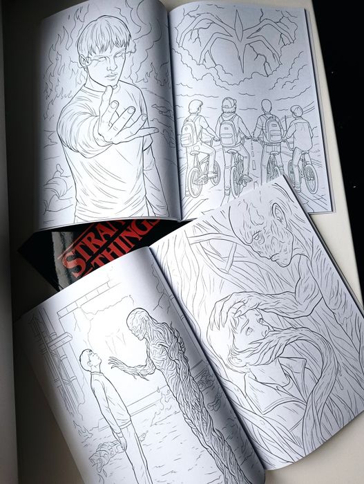 Розмальовка Дивні Дива, Stranger things