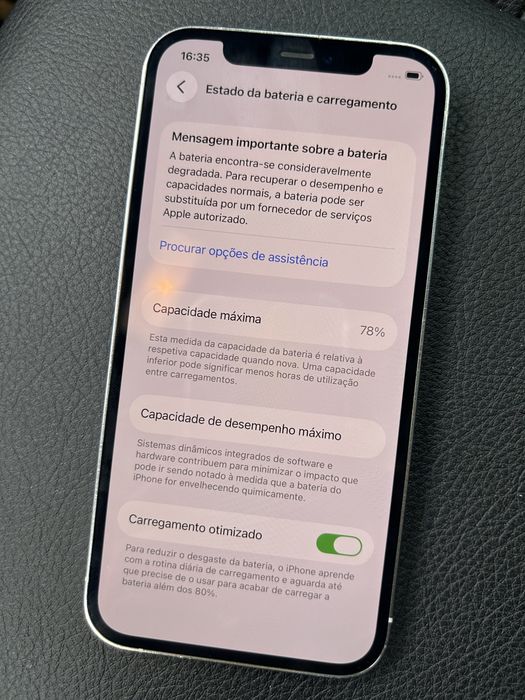 Iphone 12 Pro com 78% de bateria