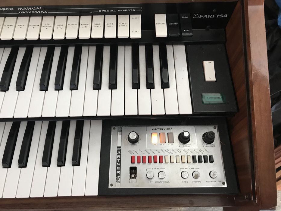 Teclado farfisa Italia USA