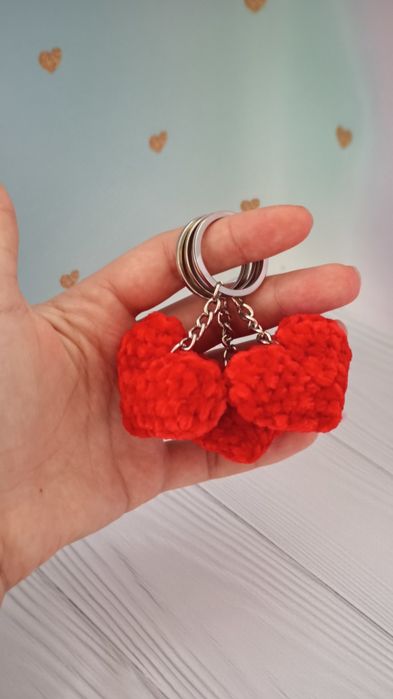Брелок серце патріотичне синьо жовте