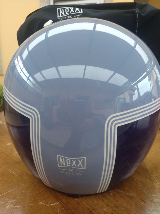 Capacete Motordrome Azul novo.