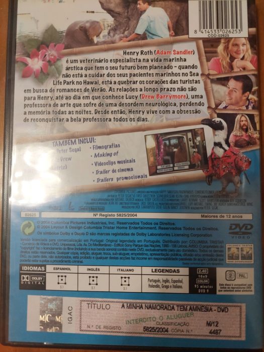 Dvd - A minha namorada tem amnésia