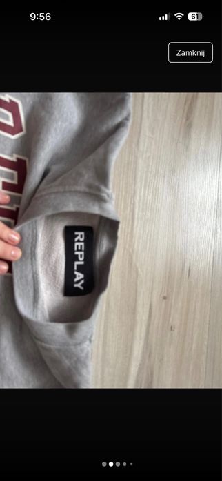bluza replay szara