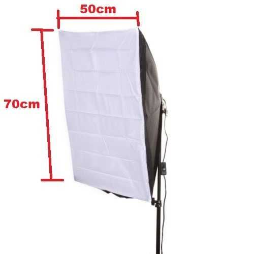 Softbox iluminação contínua 135w kit duplo estúdio fotográfico