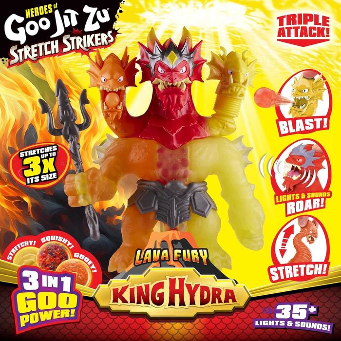 Goo Jit Zu Gigante King Hydra Lava Fury (Novo / Selado) – Edição Especial