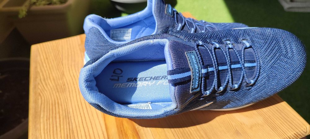 Skechers Memory Foam, Slip Ins, Azul nº 36