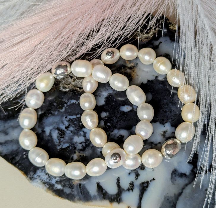 Bransoletka z prawdziwych pereł i srebra 925 Silpada !