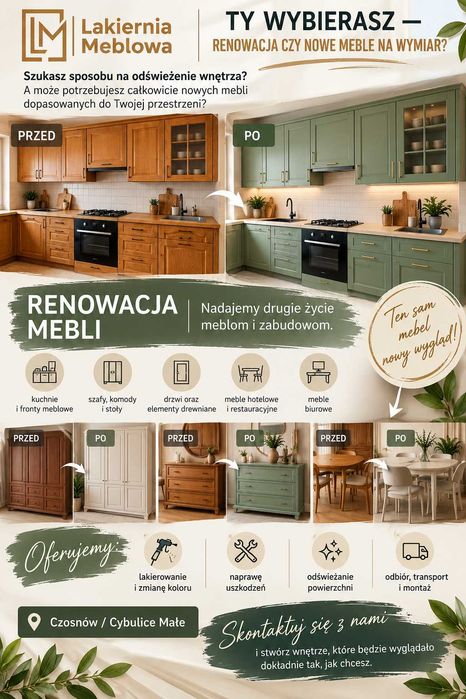 Renowacja Mebli – odśwież swoje meble zamiast kupować nowe! Lakiernia Meblowa.