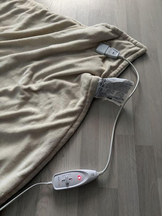 Плед Двойное флисовое покрывало с подогревод одеяло