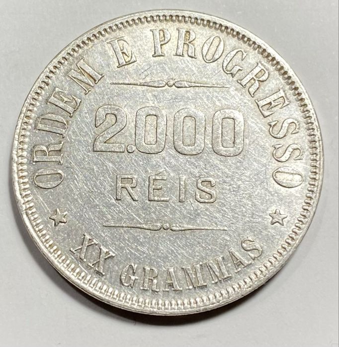 Moeda 1778 - Brasil 2000 Reis 1907 Prata