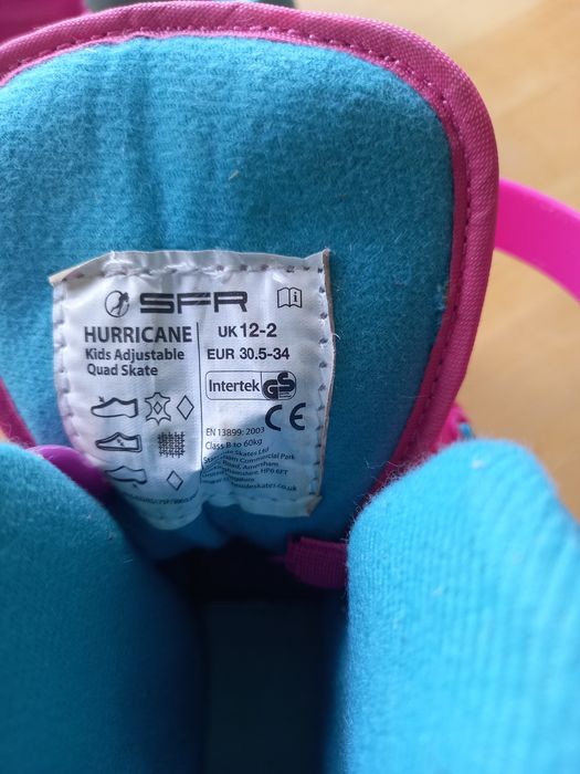 Wrotki dziewczęce SFR  r.30,5-34