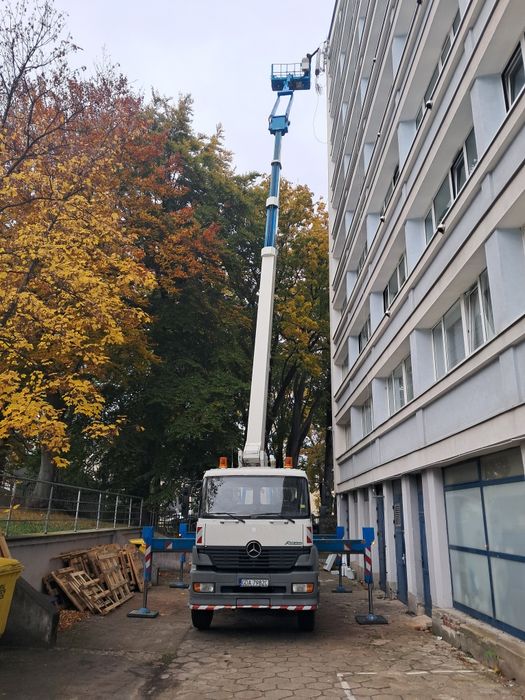 Podnośniki koszowe 18m 22m 27m 35m 42m 44m wynajem Pruszcz Gdański