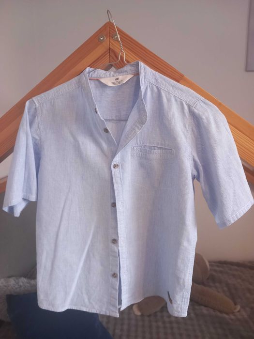 Koszula chlopieca z krótkim rękawem 134 H&M