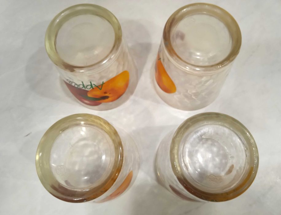 Набор 4 стакана яблоки