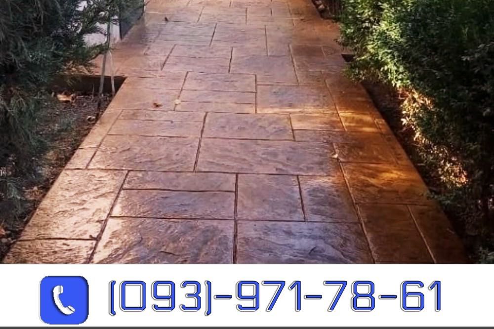 Штампованый печатный бетон промислова підлога