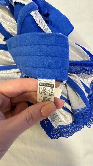 Напівпрозорий корсет Censored синій setcorset  balykina statnaia kel