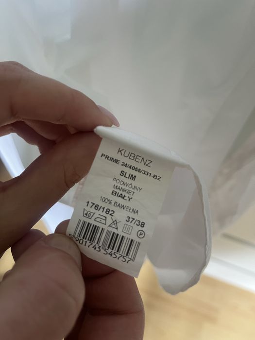 Koszula biała smokingowa NOWA Kubenz Slim Fit 176/182