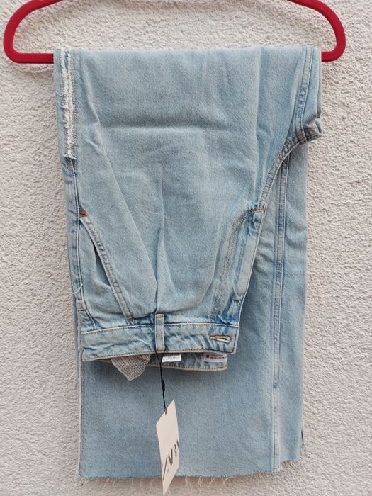 Jasne szerokie spodnie Zara 38/M