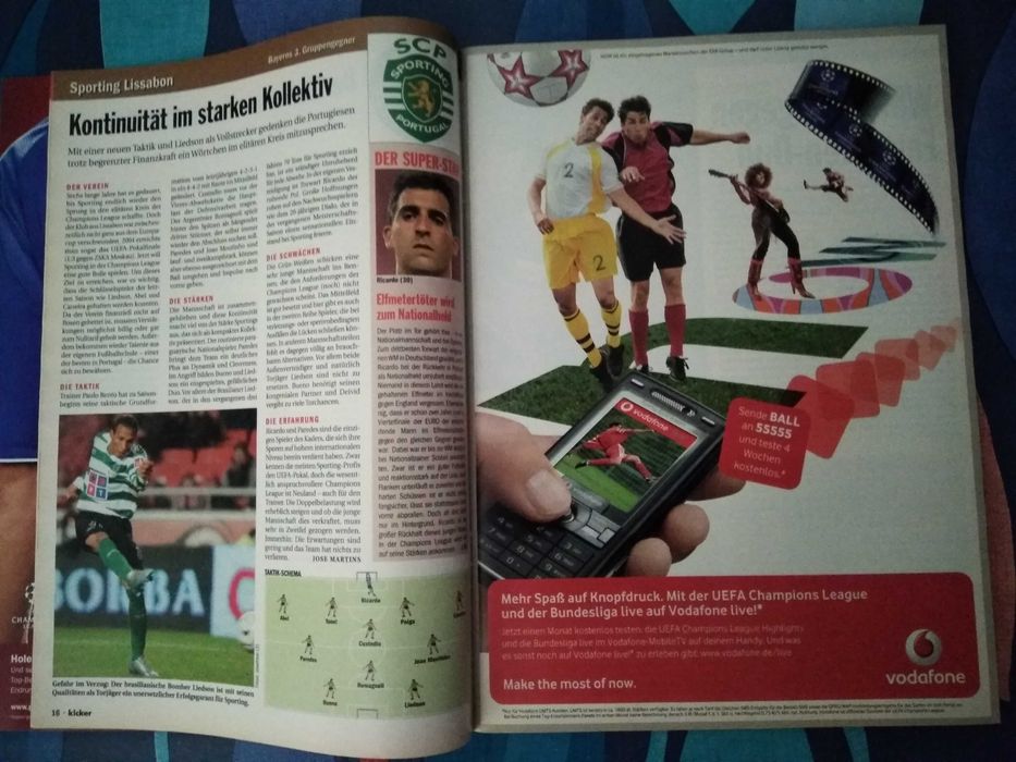Revista Kicker (Sportmagazin) Champions League 2006/07 UEFA Cup Guide
