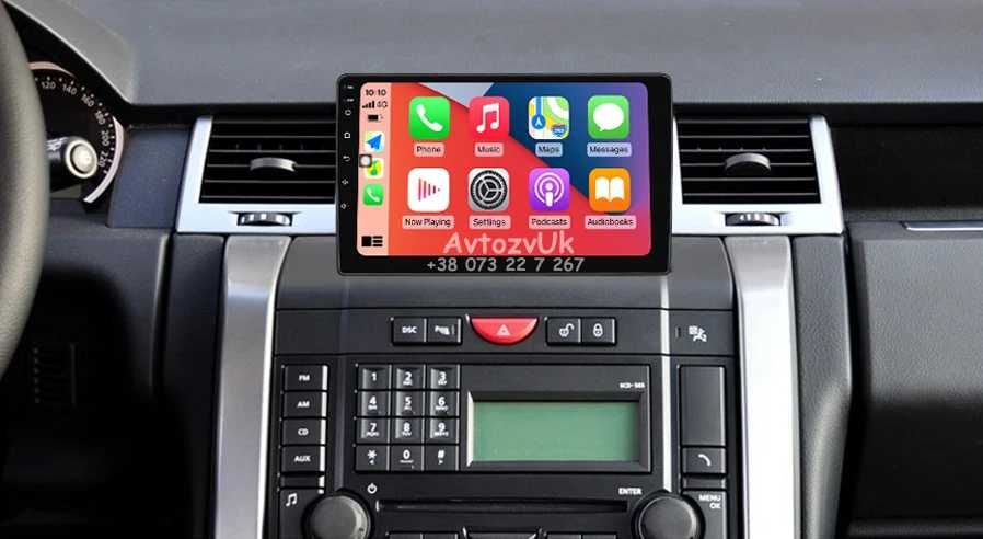 Магнитола Land Rover 75 SPORT Range FREELANDER Tesla CarPlay Android