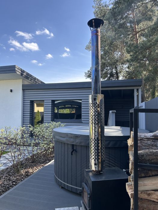 Подобова оренда будинку “Між Derev” біля лісу з басейном, чаном,лазнею