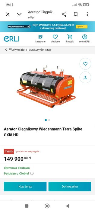 Aerator WIEDENMANN terra SPIKE GXi 8 HD okazja