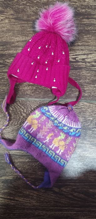 Детские теплые шапочки