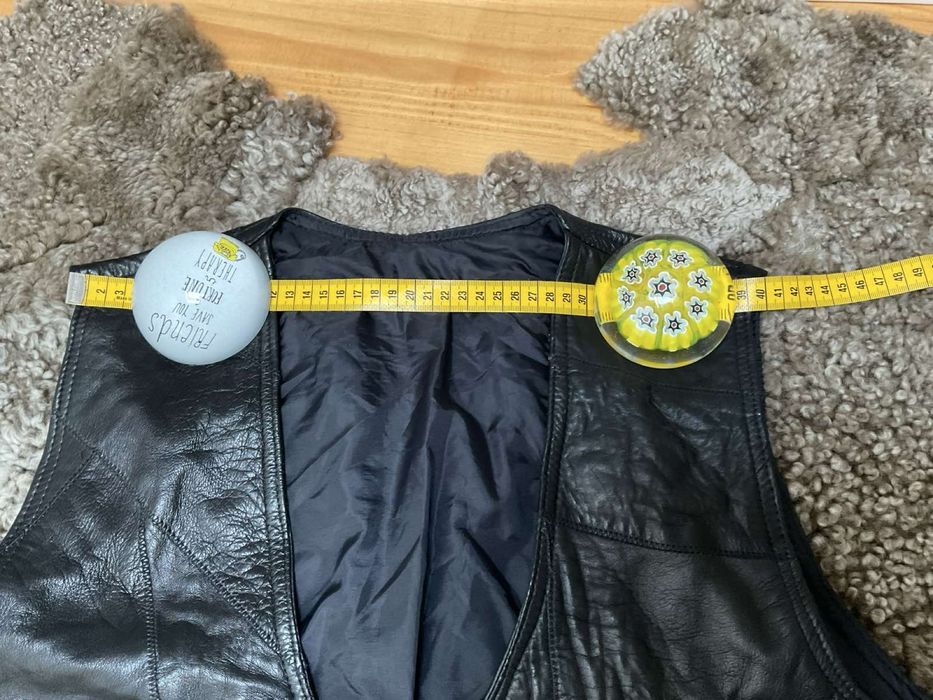 Шкіряра жилетка мото байкерстка