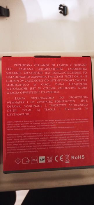 Sprzedam 2 zestawy lampek solarnych zewnętrznych