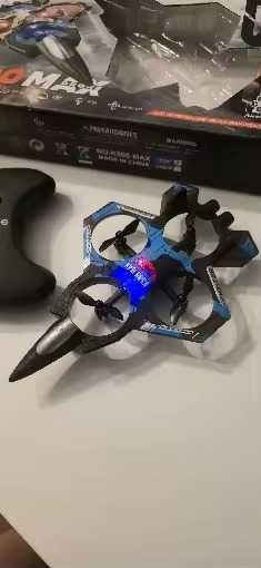K500 MAX RC Avião Fighter 2.4G Controle Remoto Dublê Planador 360 ° Avião de espuma EPP voador de voo rolante com brinquedos LED para crianças NOVO