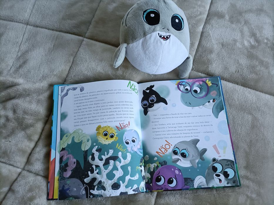 Livro Bando do mar + peluche