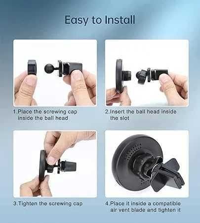 Uchwyt samochodowy z ładowarką indukcyjną 15W