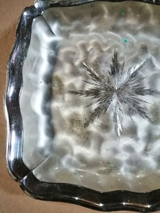 Ozdoba paterka talerzyk stal