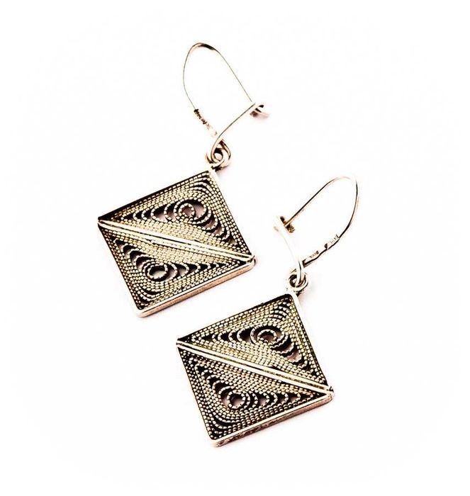 Niespotykane Srebrne Kolczyki - Filigran 4,19g - IMAGO ARTIS - Kraków