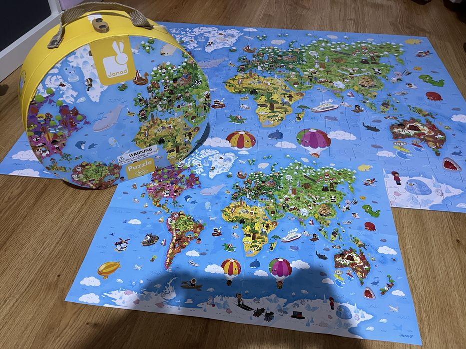 Puzzle do Mundo, com 300 peças
