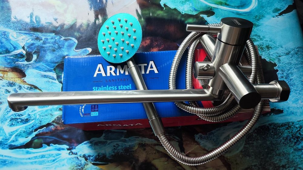 Смеситель для ванны из нержавеющий стали ARMATA SUS-006 (EURO)